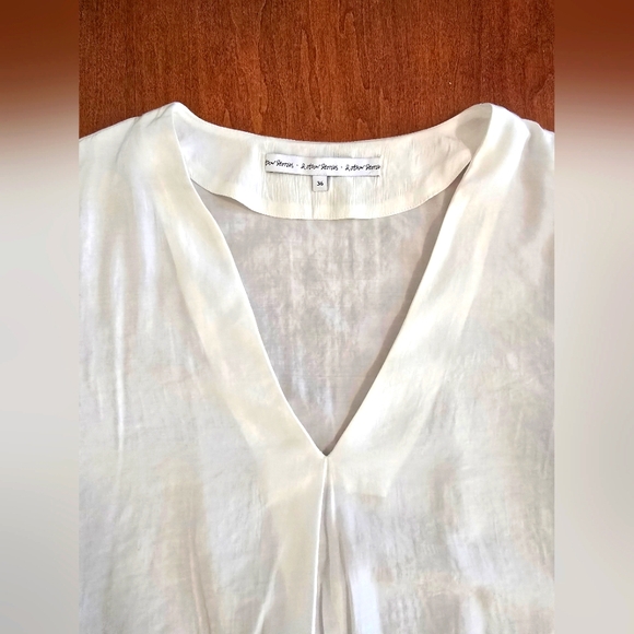 & Other Stories Summer Workwear: White, Long-sleeved Blouse w Buttons Sz 36 S/M - Picture 9 of 13